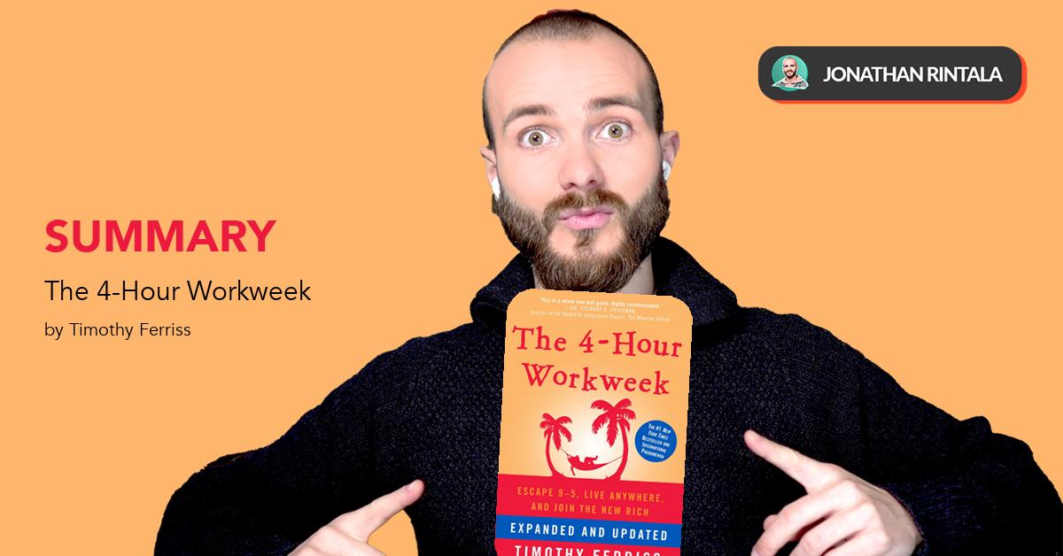 The formula to escape the 9-5, live anywhere, and join the new rich. Design your life to work 4 hours per week, and spend the rest of your time living.