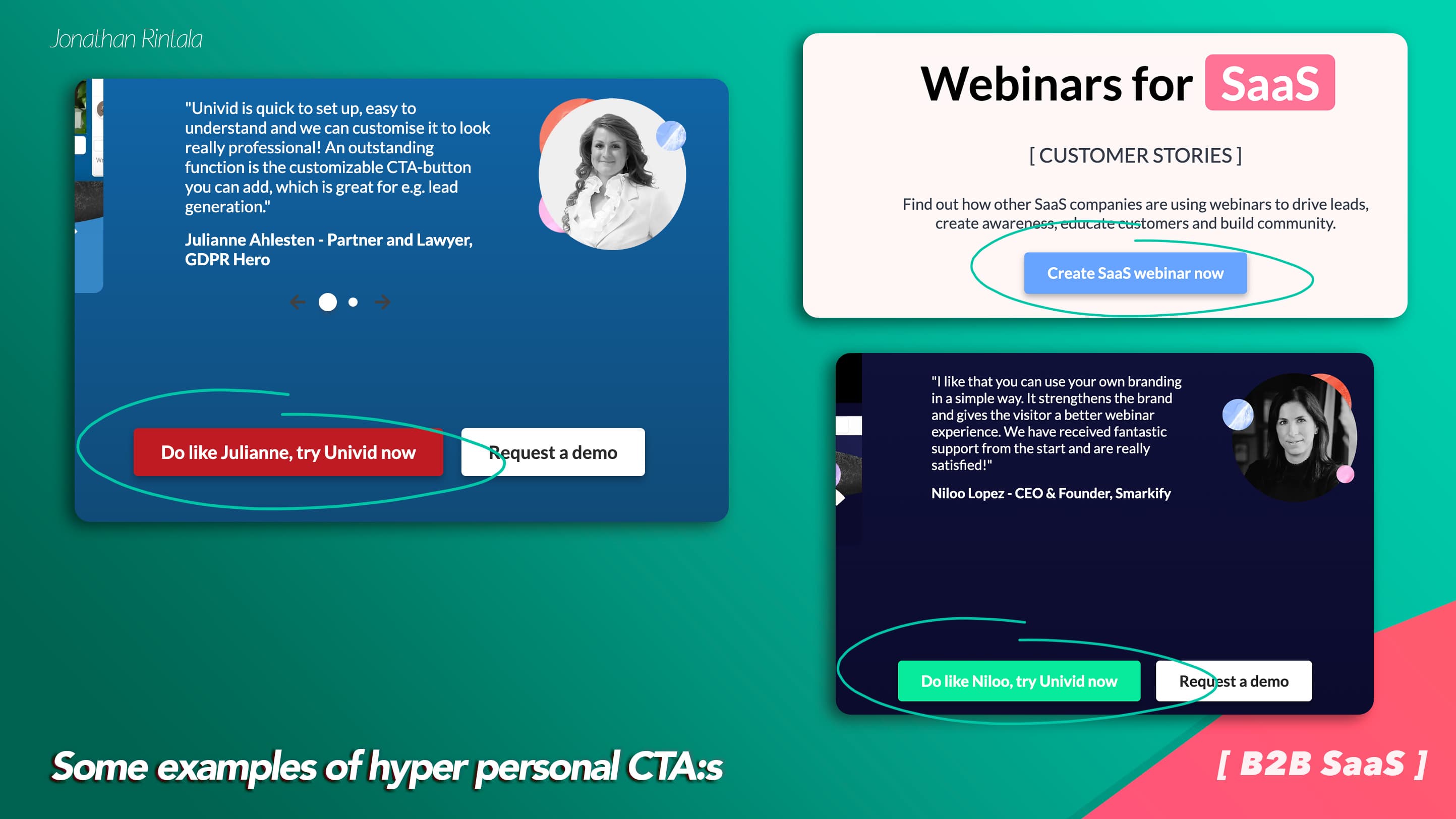 Hyper personal CTA:s for B2B SaaS [call to action examples]