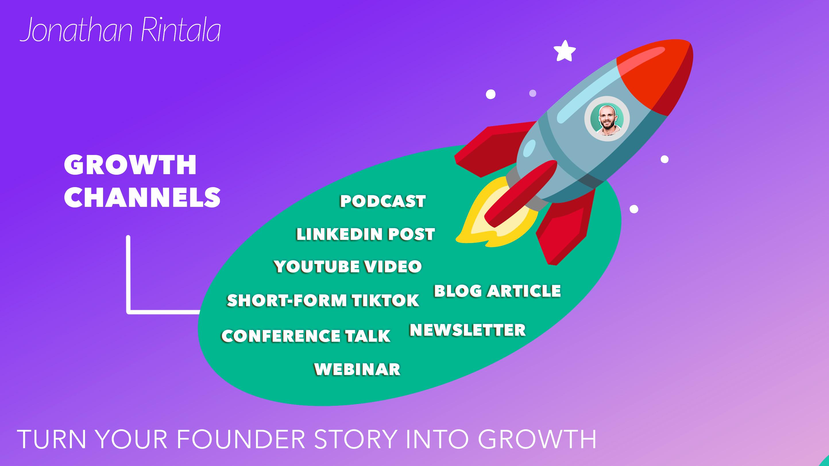 Growth channels: Turning your founder story into growth