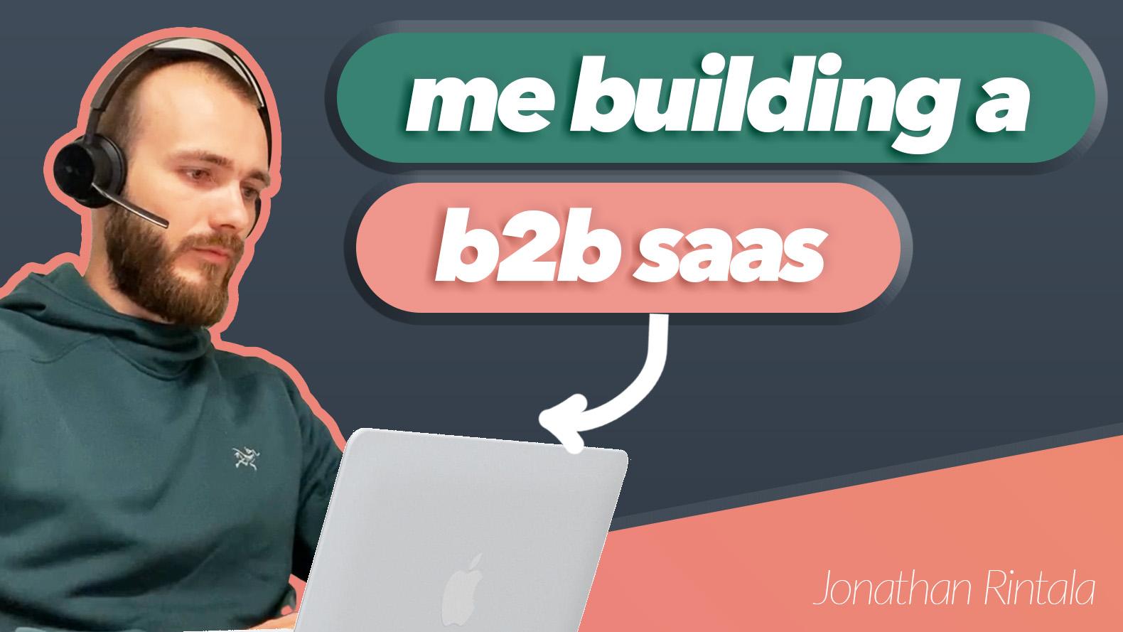 Founder building a B2B SaaS
