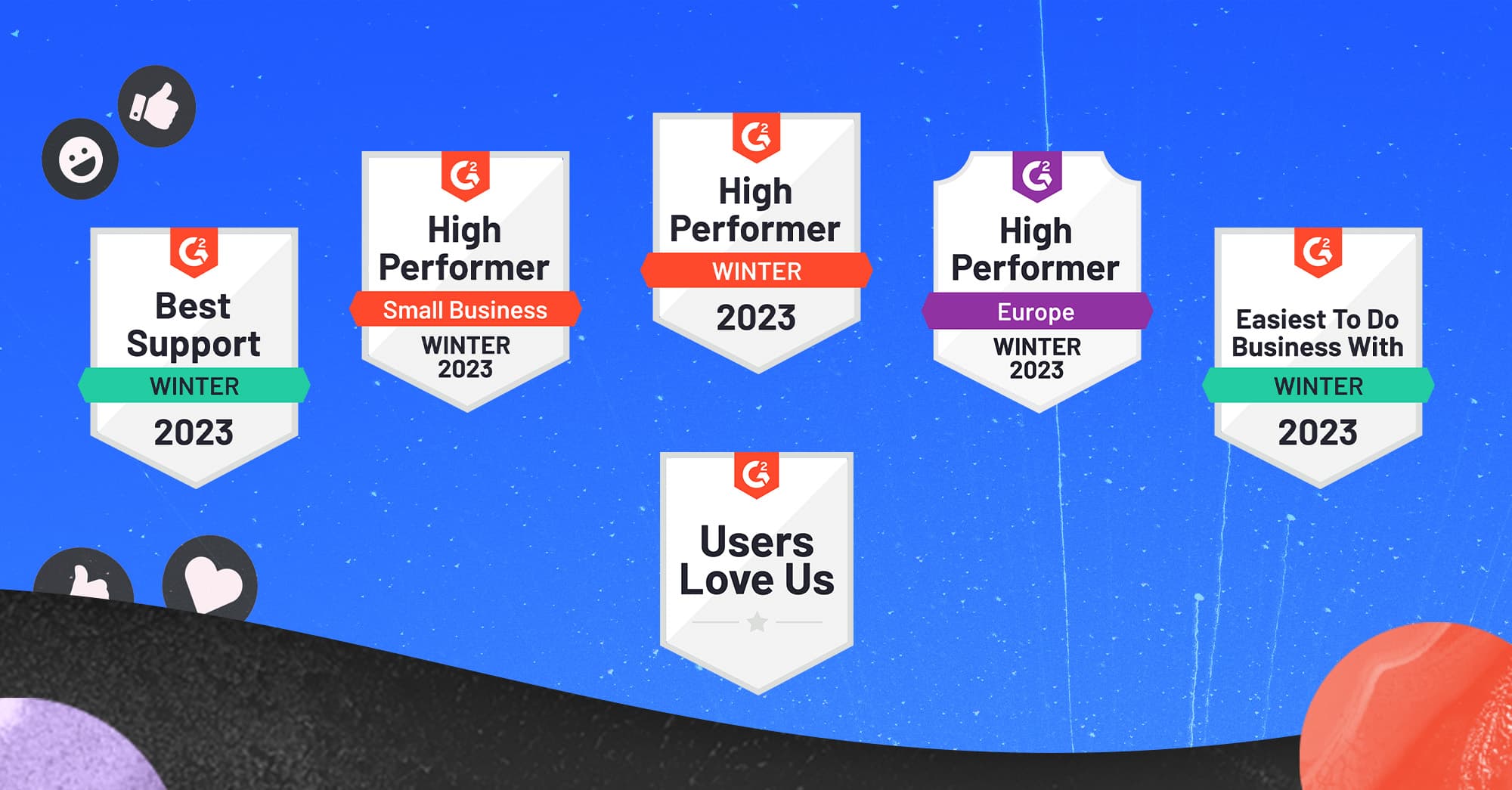 G2 badges for B2B SaaS company Univid - after 30 days G2 badges for B2B SaaS company Univid - after 30 days