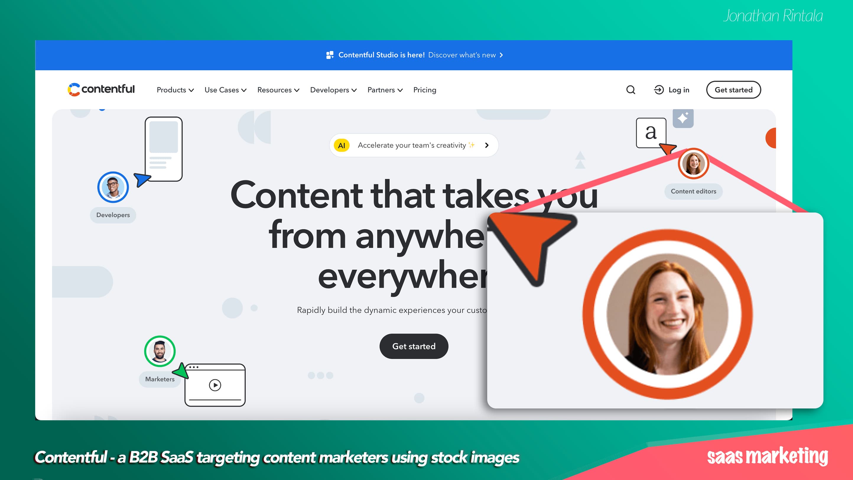 B2B SaaS using stock image in marketing B2B SaaS using stock image in marketing