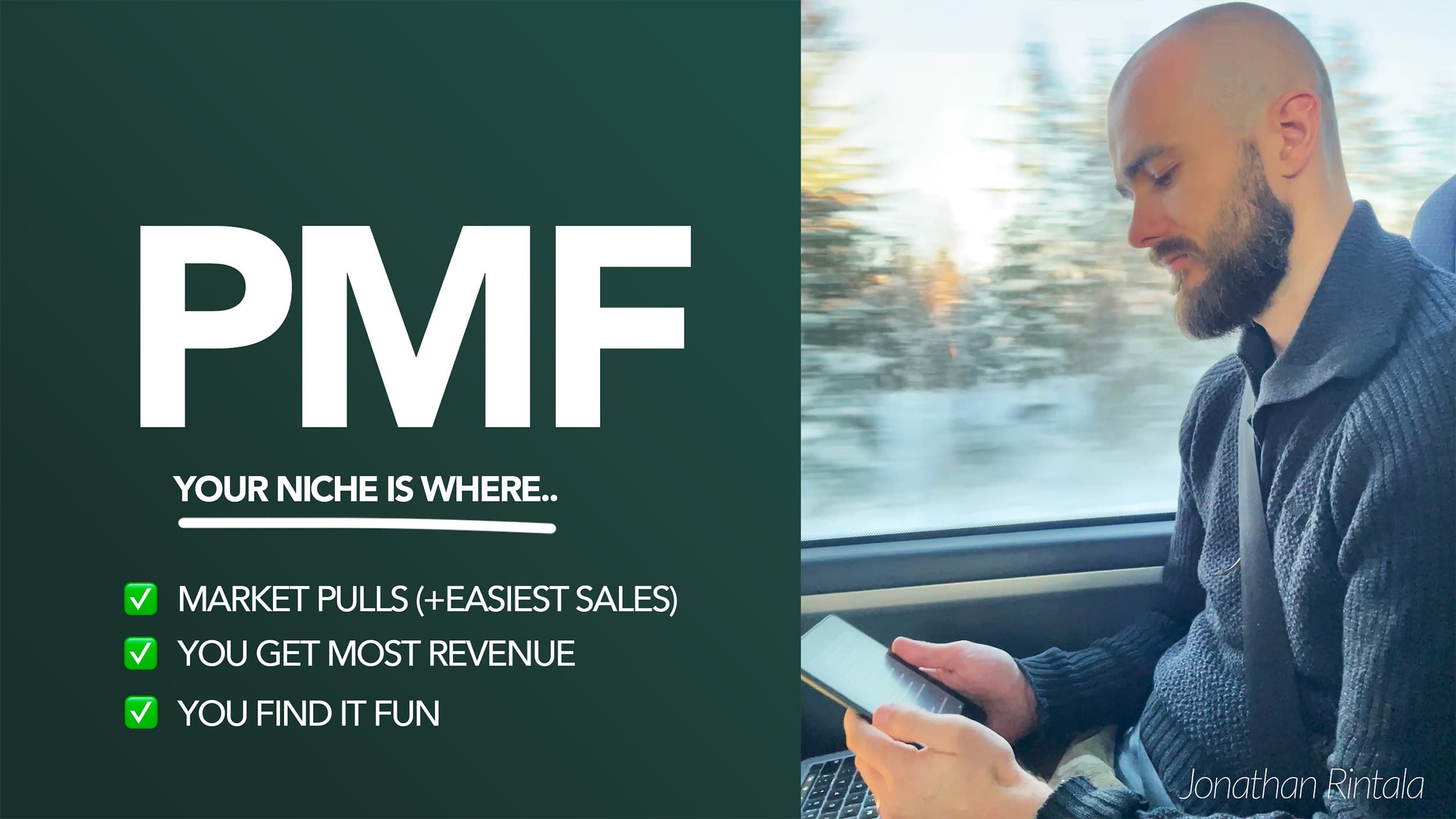 Finding your niche in SaaS (PMF) Finding your niche in SaaS (PMF)