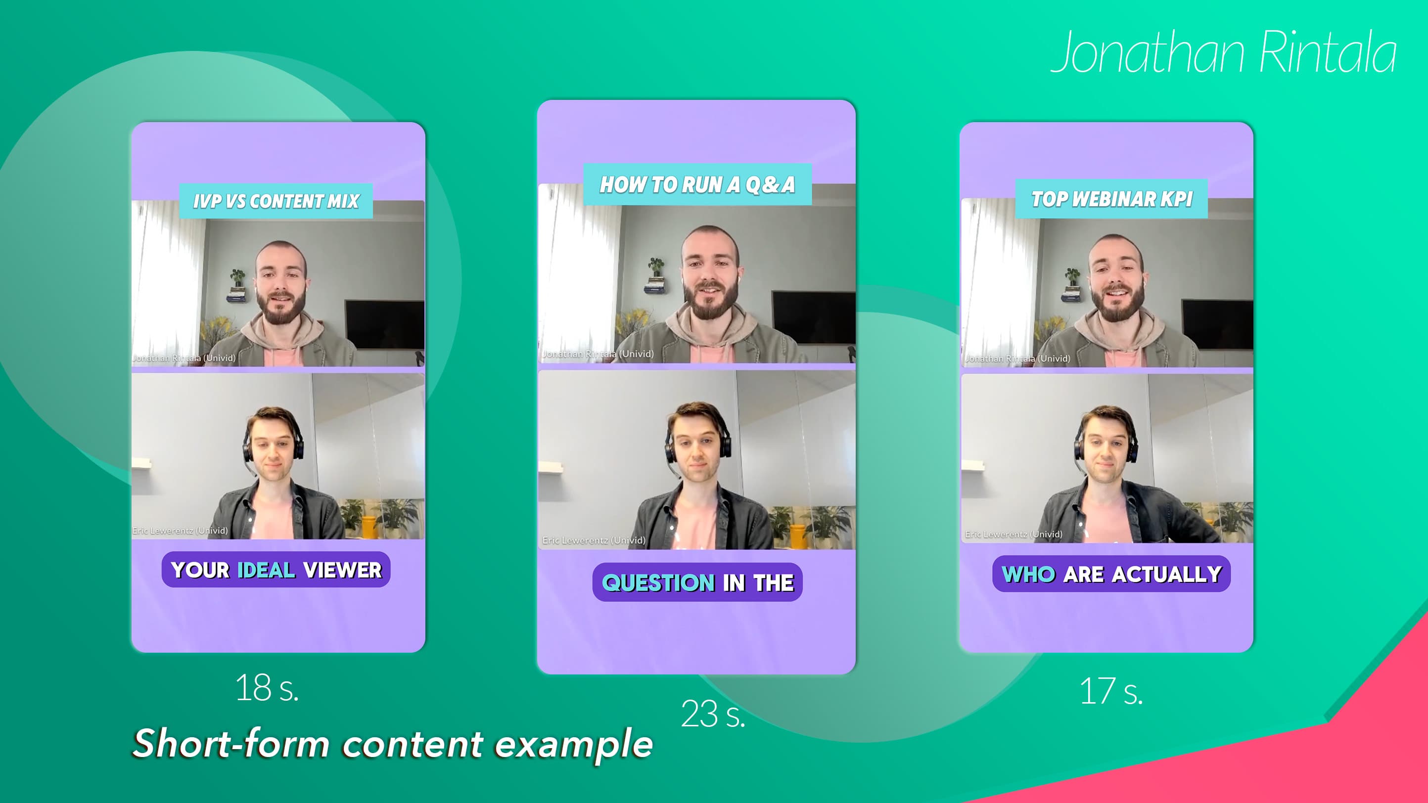 Short-form video content marketing repurposing for B2B Short-form video content marketing repurposing for B2B
