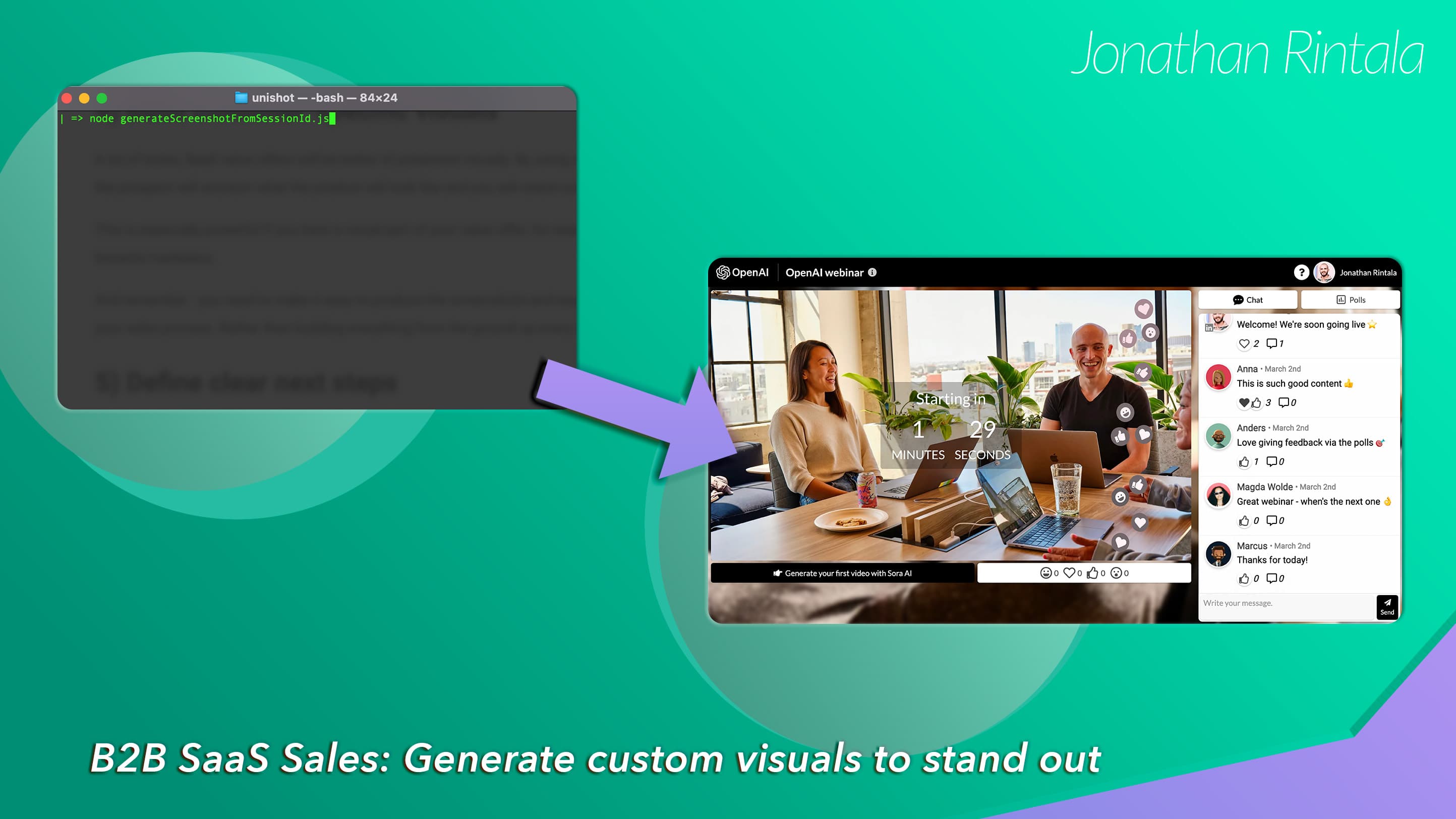 B2B SaaS Sales: Generate custom visuals to stand out to prospects B2B SaaS Sales: Generate custom visuals to stand out to prospects