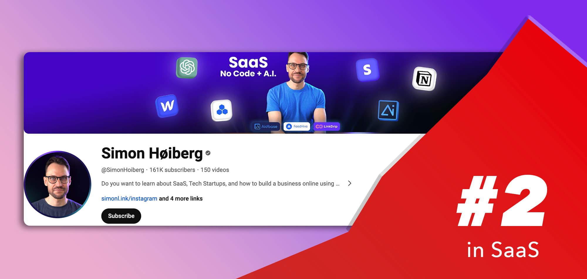 Simon Hoiberg - Top Youtube Channels in SaaS Simon Hoiberg - Top Youtube Channels in SaaS