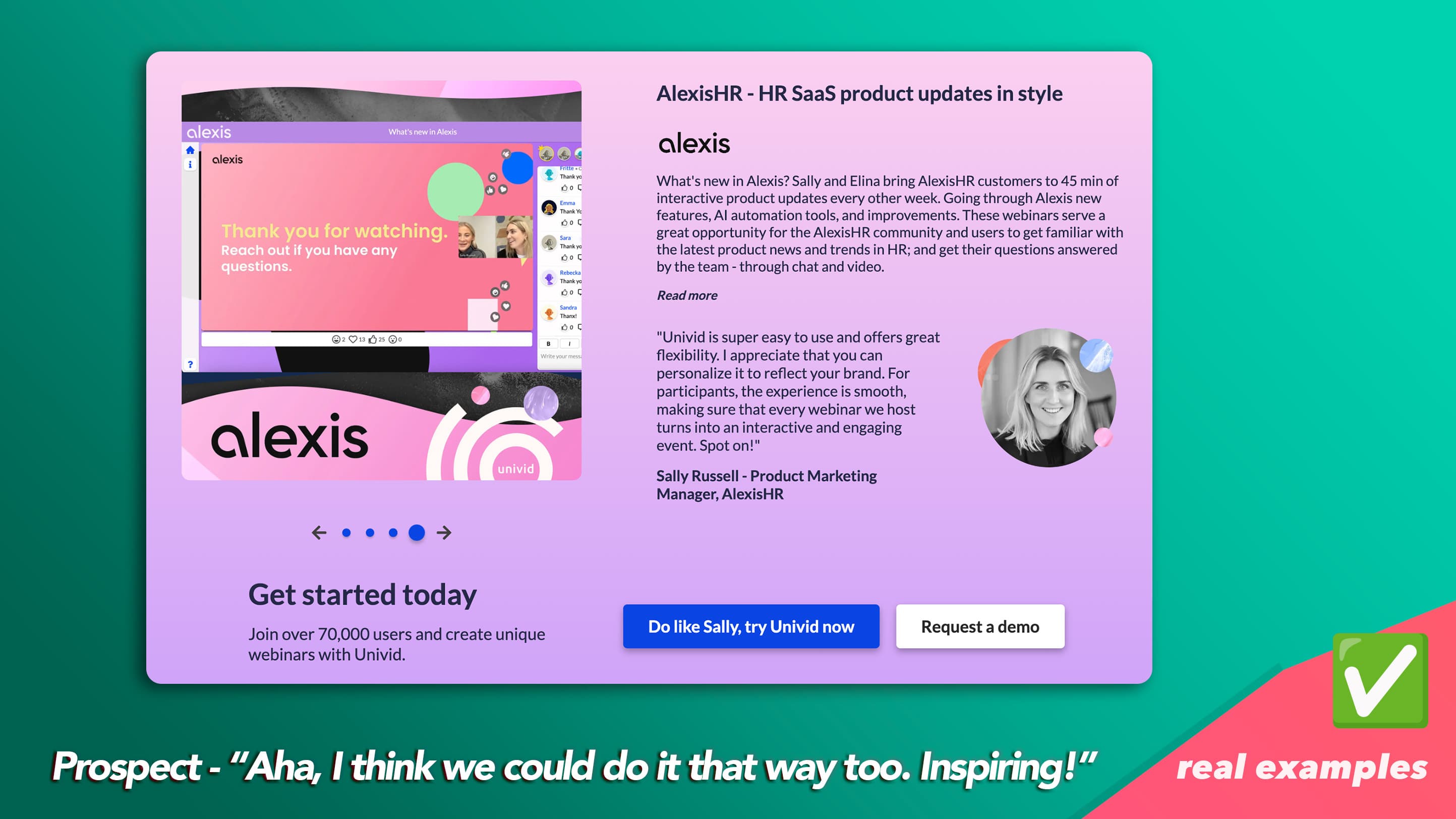 Giving real examples - How to do testimonials for b2b saas Giving real examples - How to do testimonials for b2b saas