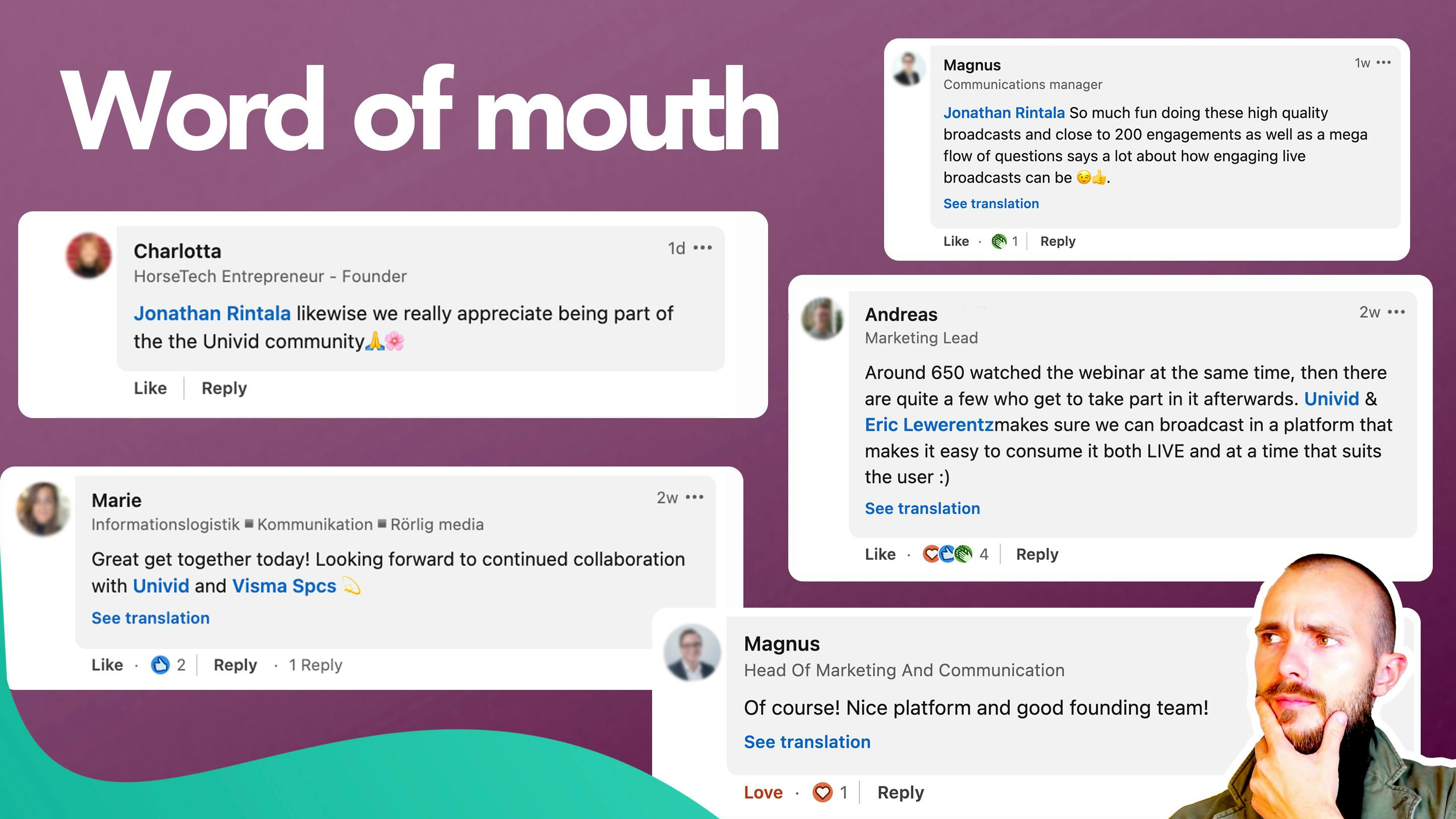 Word of mouth examples - B2B SaaS