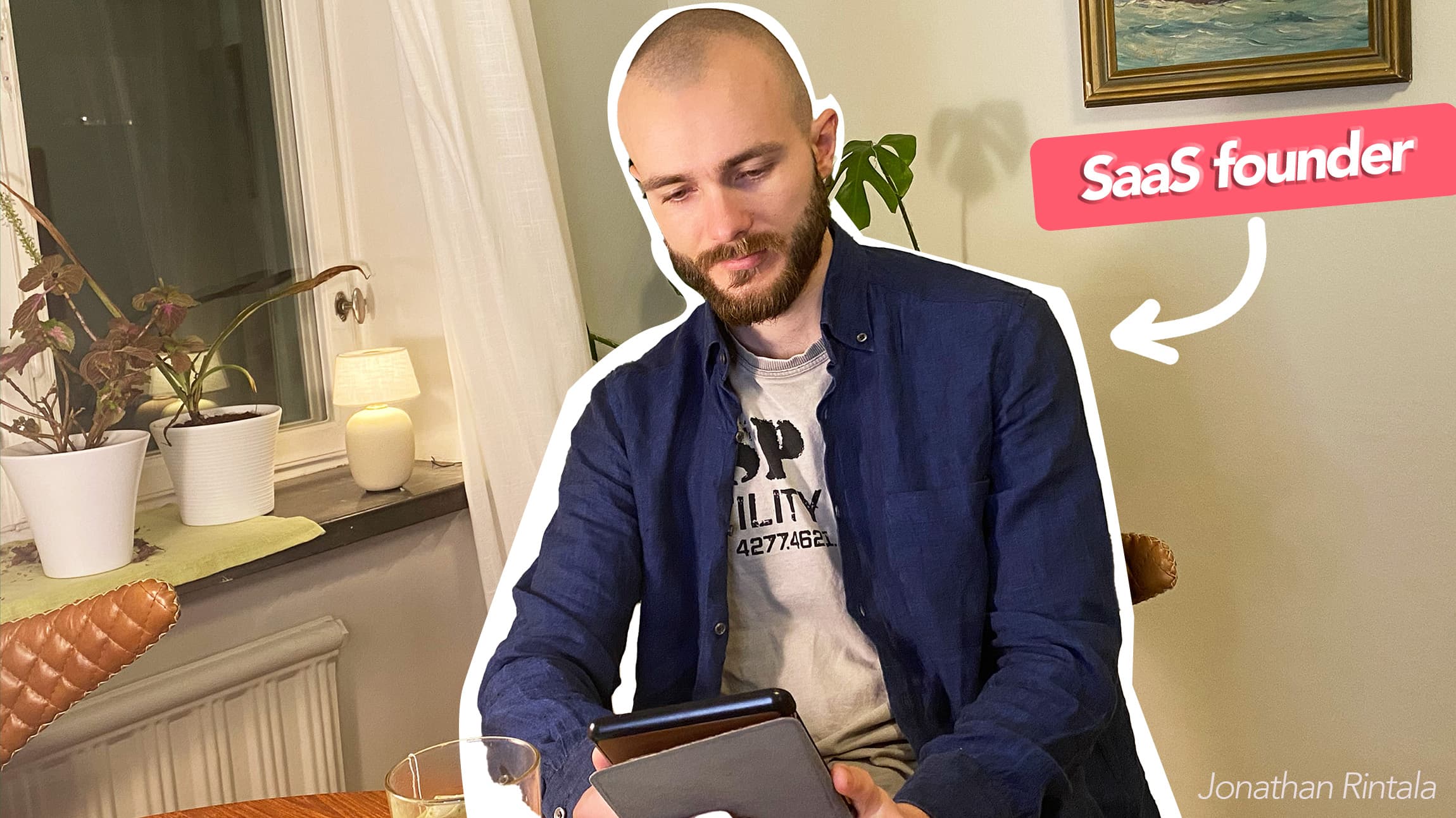 SaaS founder reading books SaaS founder reading books