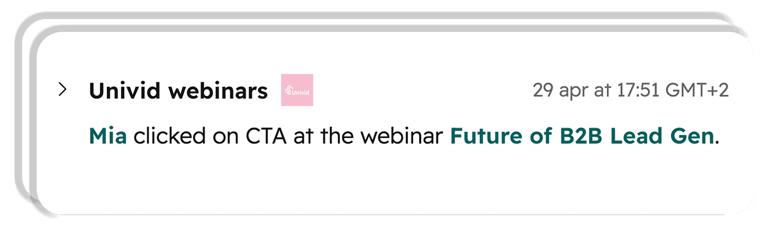 Webinar analytics - see who clicked CTA in HubSpot CRM Webinar analytics - see who clicked CTA in HubSpot CRM