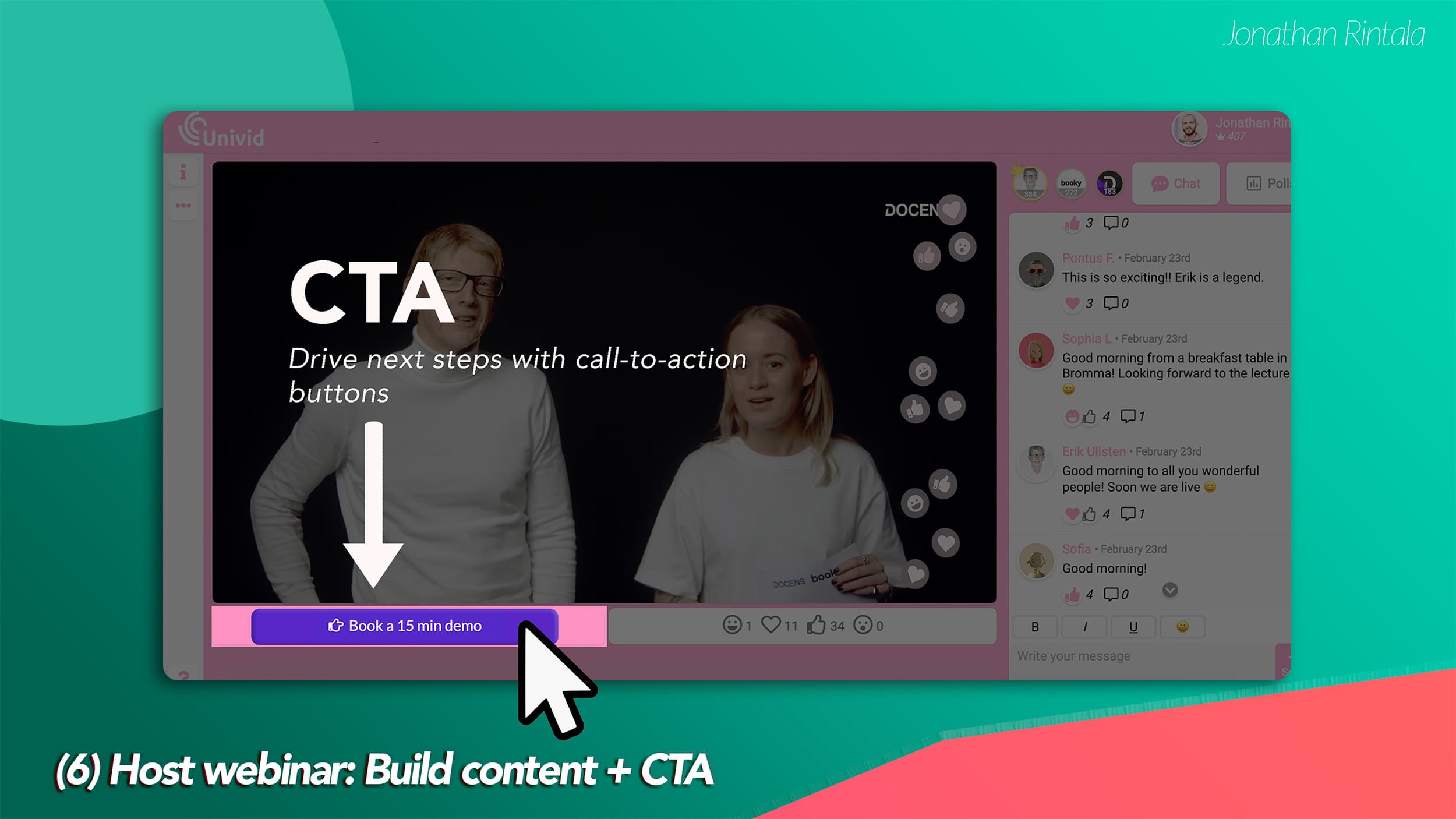 Step 6: Build webinar content and write CTA (how to host a webinar) Step 6: Build webinar content and write CTA (how to host a webinar)