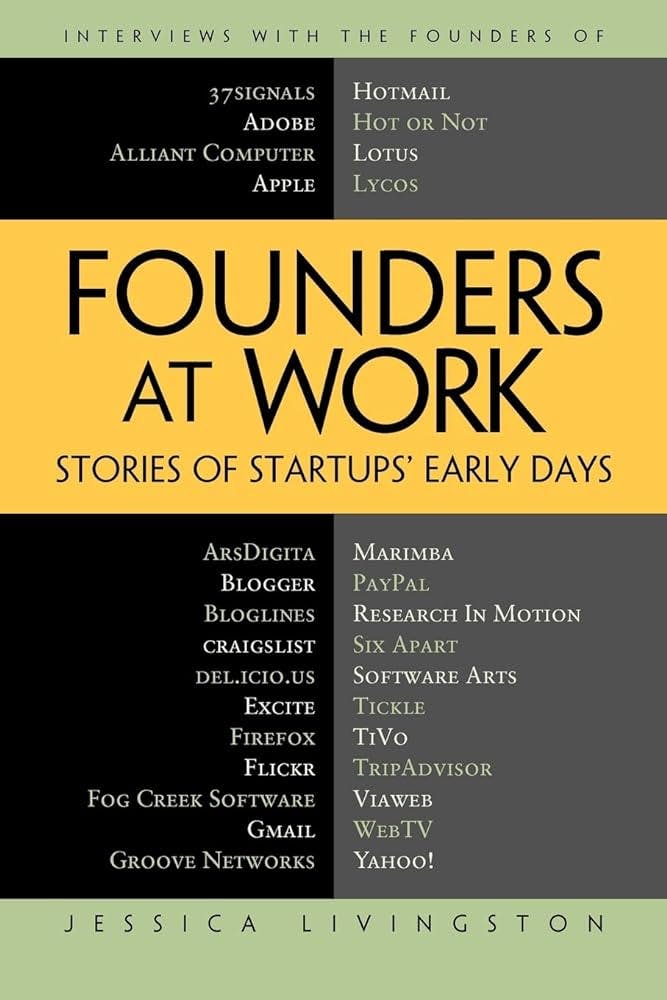 Founders at work - Stories of Startups' Early Days