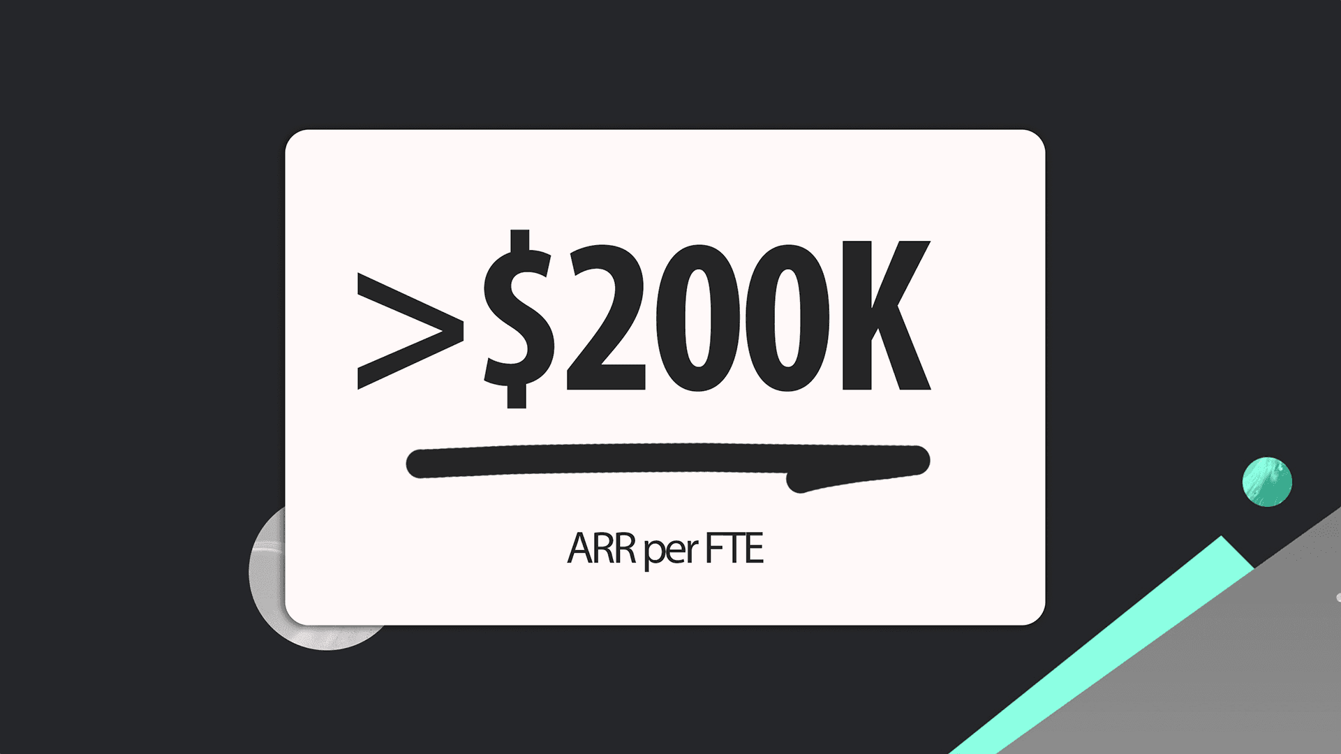 ARR per FTE - SaaS Efficiency Metric ARR per FTE - SaaS Efficiency Metric