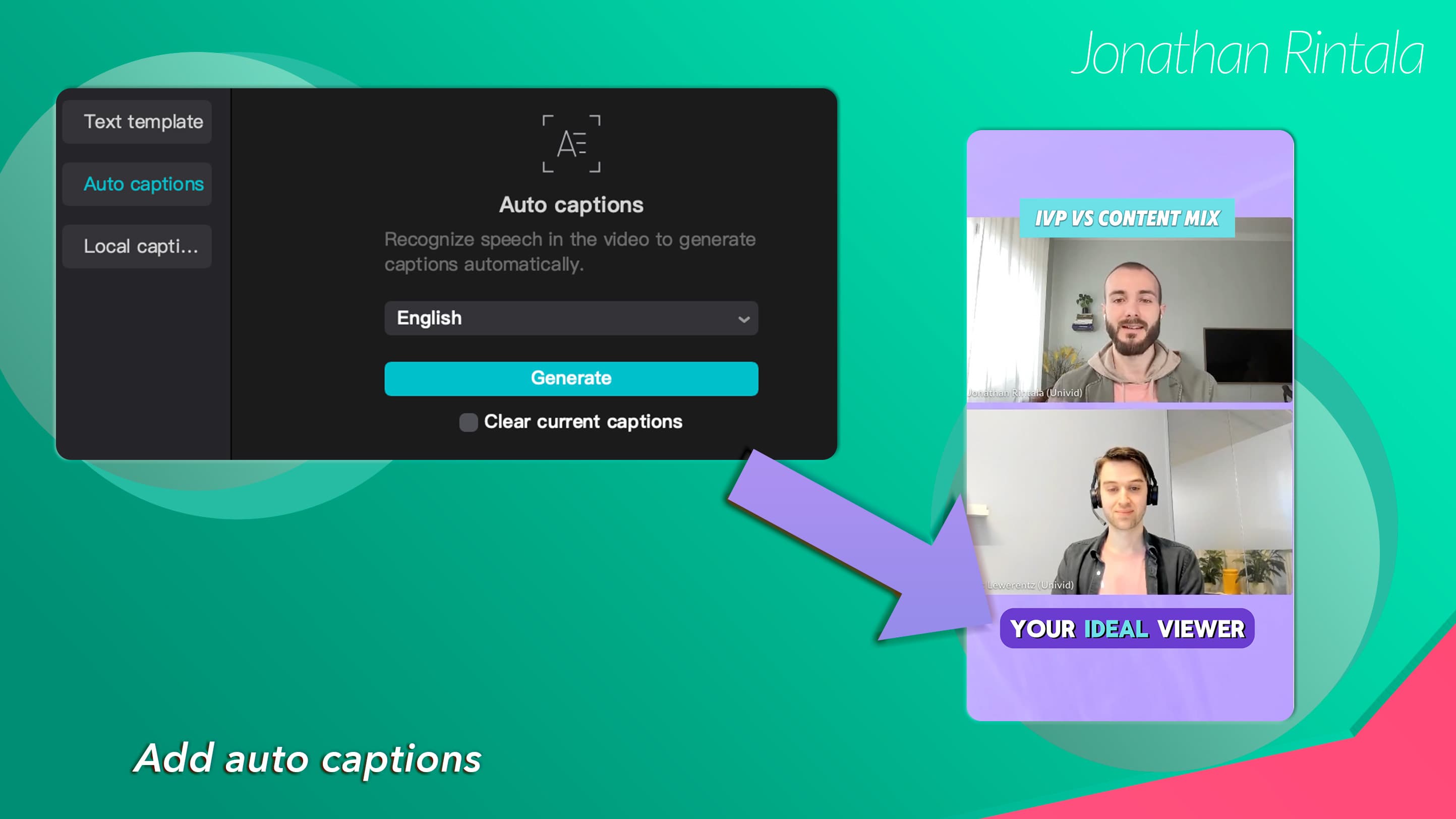 Add auto captions to video content Add auto captions to video content