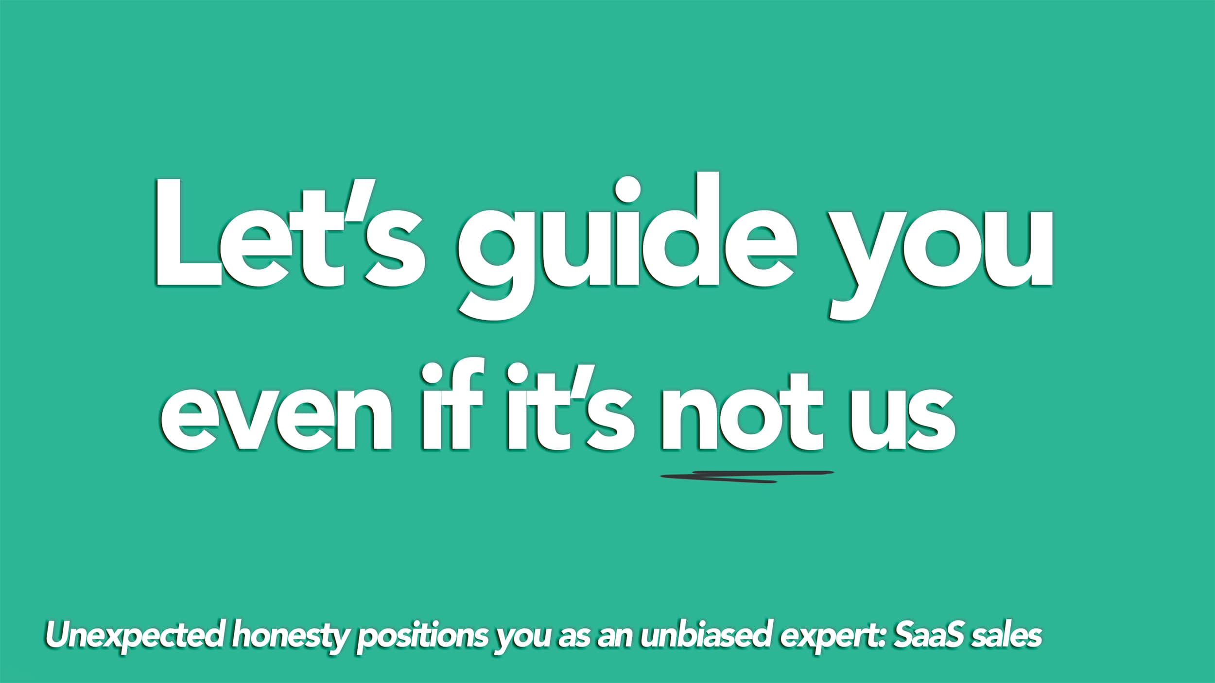 Recommending the best solution to the prospect: SaaS sales Recommending the best solution to the prospect: SaaS sales