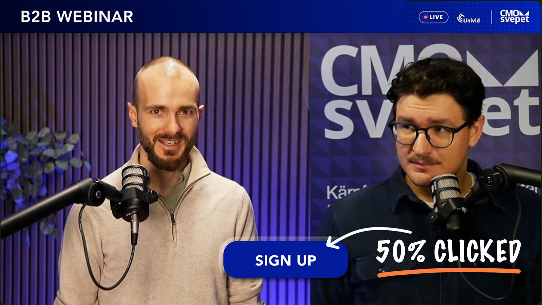 How I hosted a live webinar B2B for our SaaS with 50% conversions on the CTA button and over 70% interactive attendees. And a guide on how you can do the same.