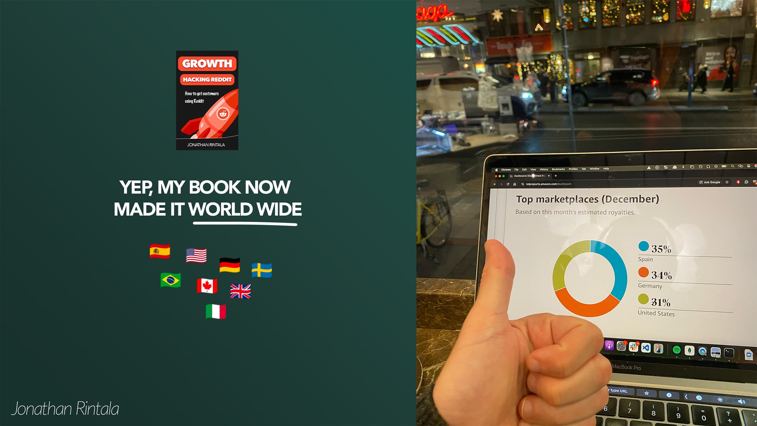 My growth hacking book is now a global bestseller - and sold all around the globe My growth hacking book is now a global bestseller - and sold all around the globe