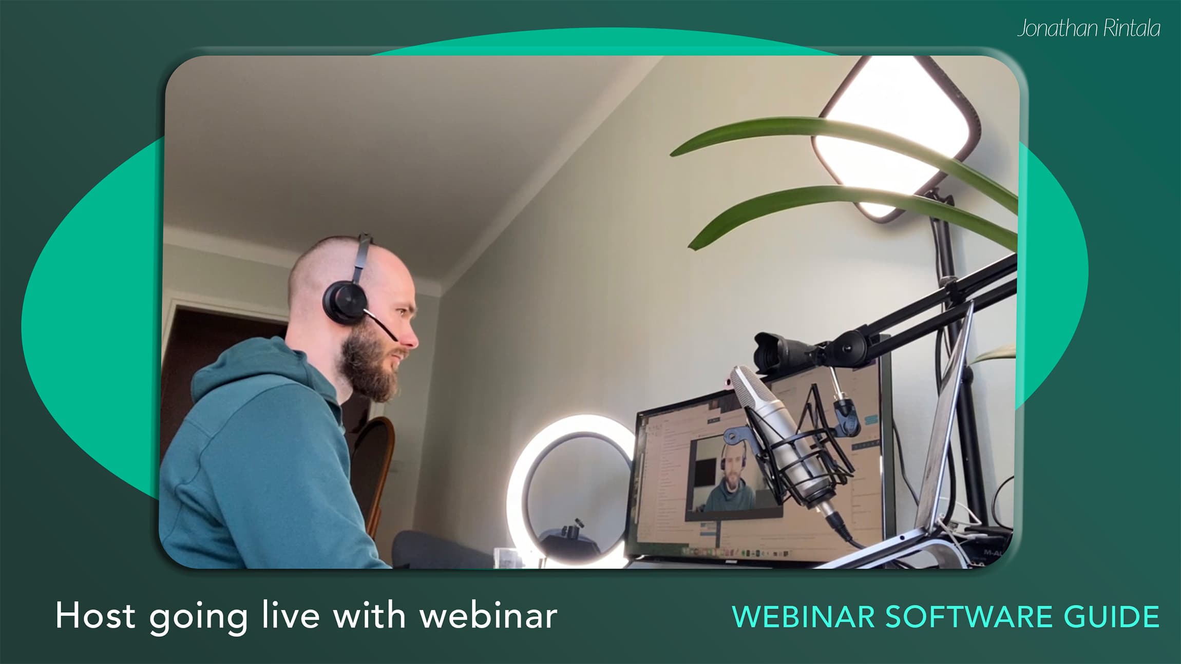 Hosting live webinar in action Hosting live webinar in action