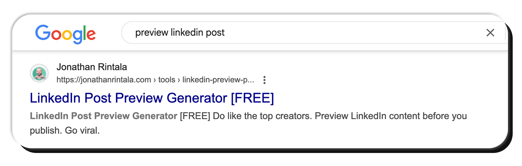 Free tool marketing example in Google Search Free tool marketing example in Google Search