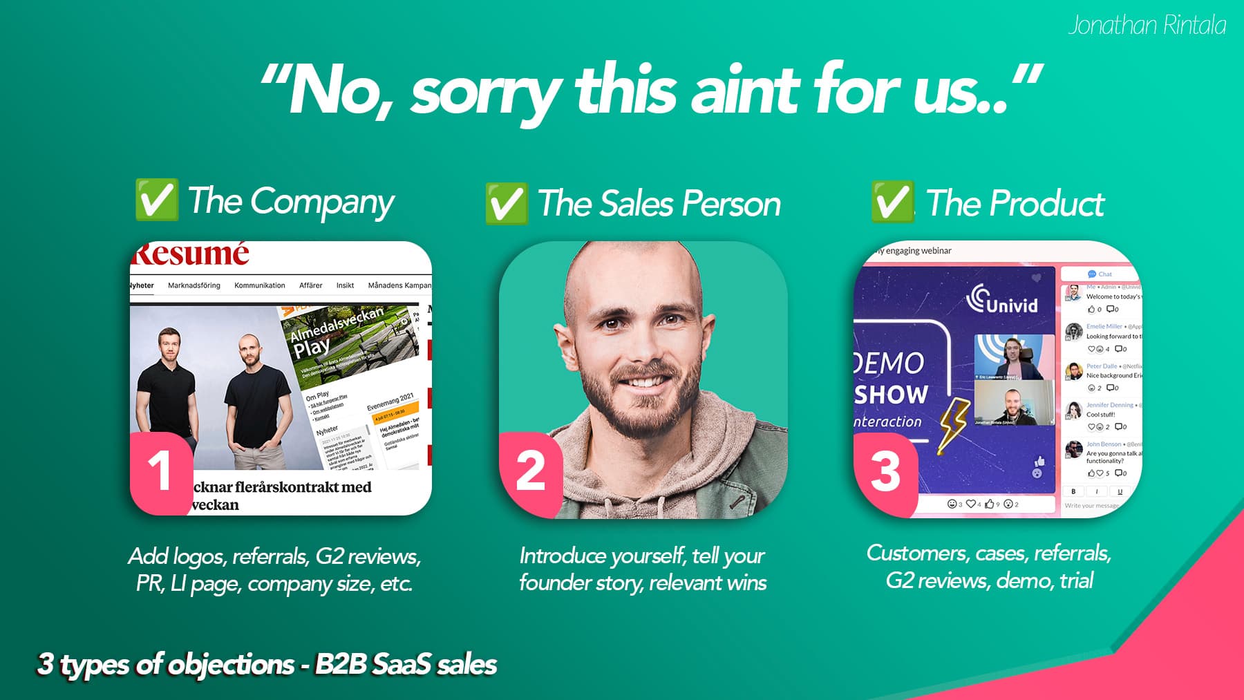 Types of Objections in B2B SaaS Sales Types of Objections in B2B SaaS Sales