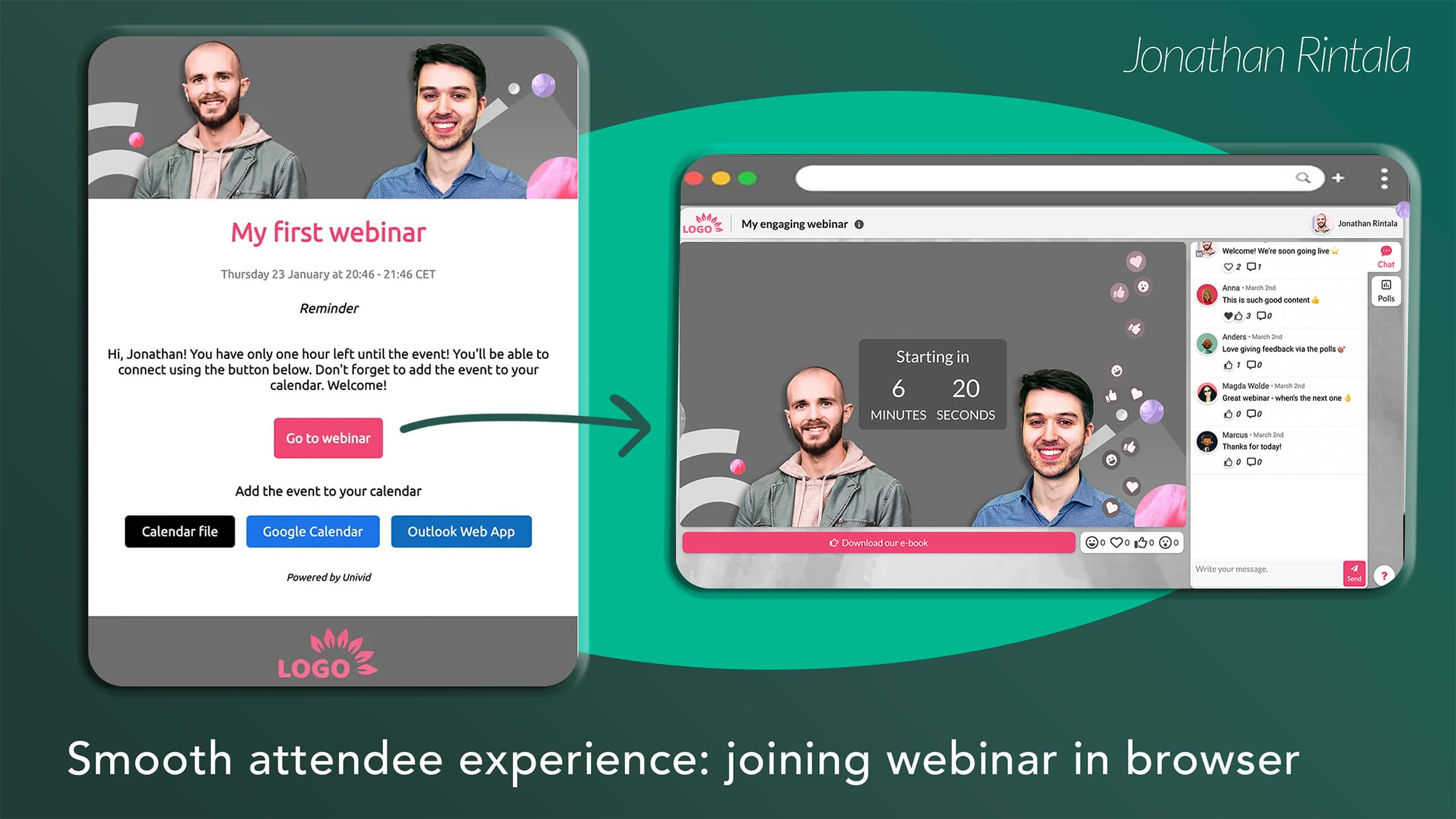 Join webinar smoothly as attendee in browser (from reminder email) Join webinar smoothly as attendee in browser (from reminder email)