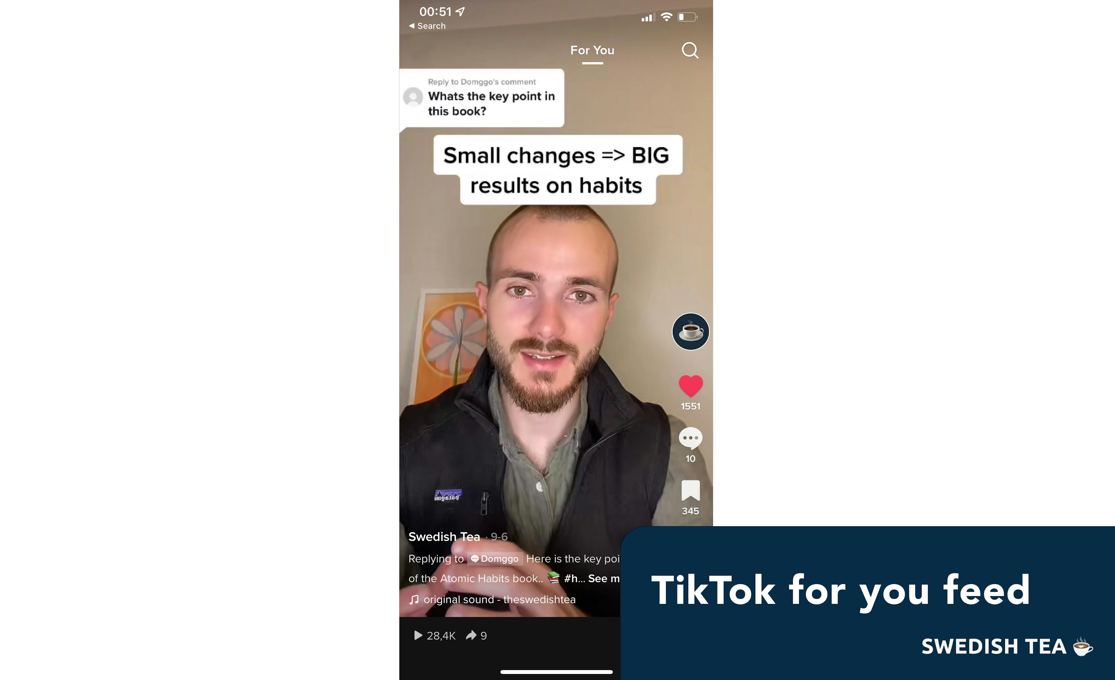 The TikTok for you feed