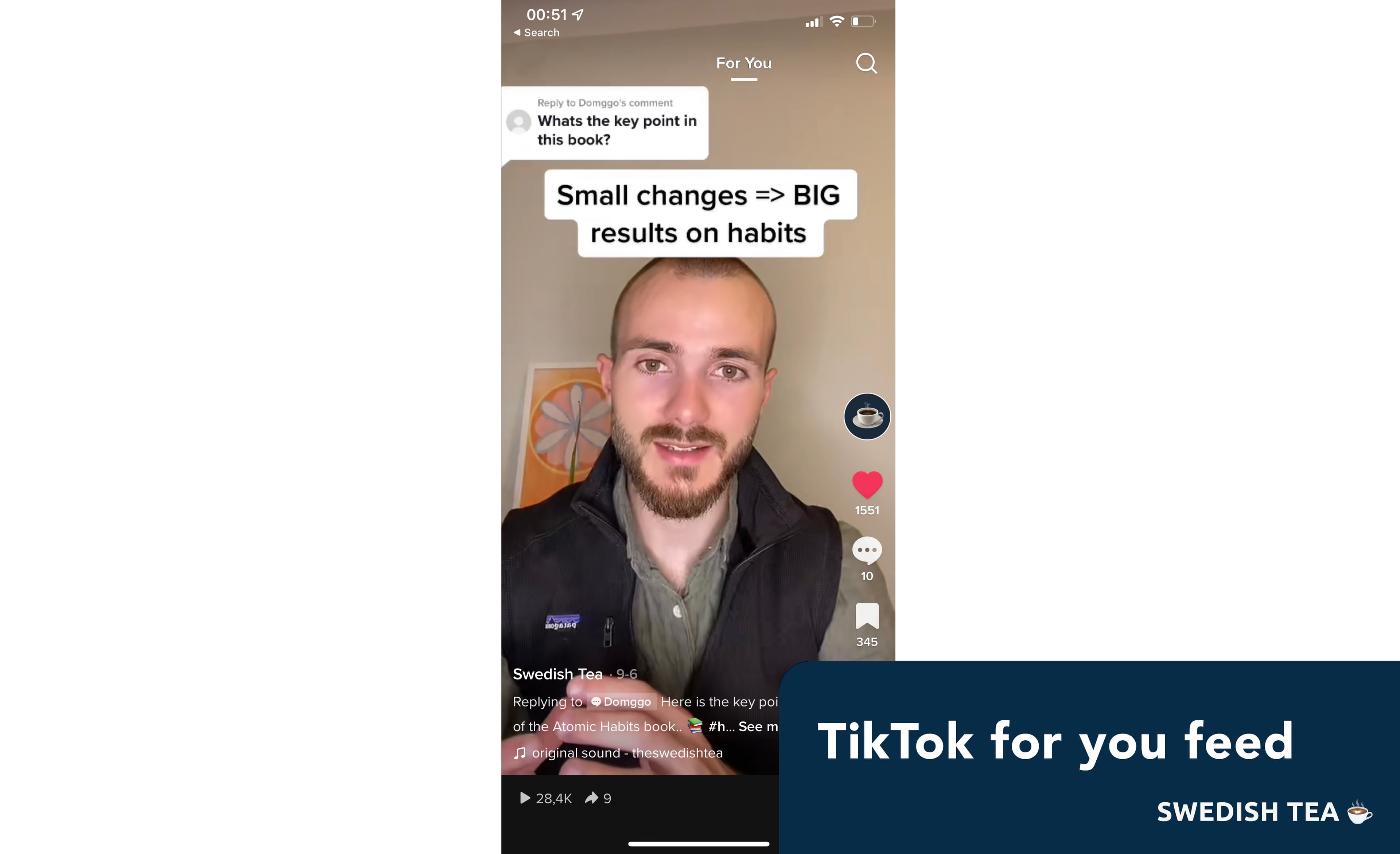 The TikTok for you feed The TikTok for you feed